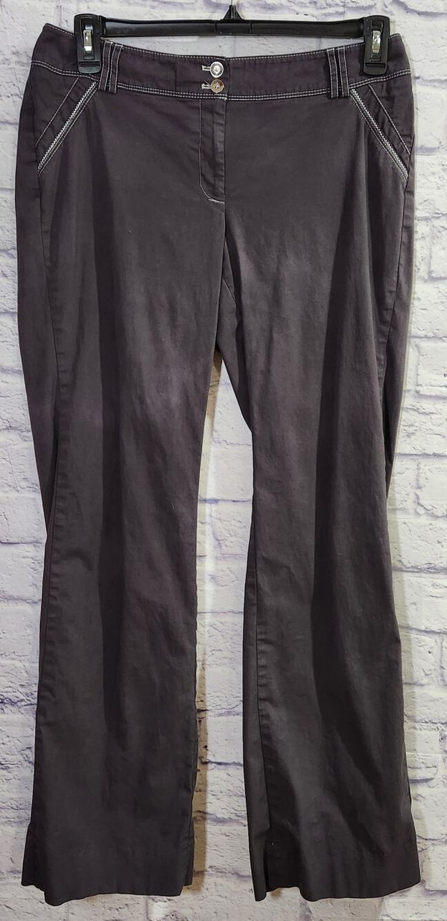 White House Black Market Black Gray Legacy Lined Jeans 10R Lightweight
